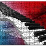 Cakapuzzle Piyano Tuşları ve Notalar Mdf 120 Parça Puzzle