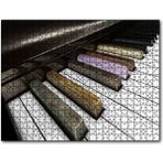Cakapuzzle Piyano Tuşları Yakın Çekim Mdf 500 Parça Puzzle