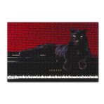 Cakapuzzle Piyanodaki Siyah Leopar 120 Parça Ahşap Puzzle