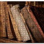 Cakapuzzle Rafta Eski Antika Kitaplar Mdf 1000 Parça Puzzle