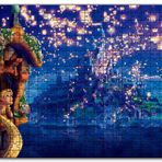 Cakapuzzle Rapunzel Masalı ve Şato Mdf 120 Parça Puzzle