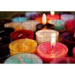 Cakapuzzle Renkli Cam Mumlar 120 Parça Ahşap Puzzle