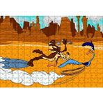 Cakapuzzle Road Runner ve Coyote 120 Parça Ahşap Puzzle