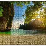 Cakapuzzle Saklı Sahilde Günbatımı Mdf 500 Parça Puzzle