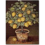 Cakapuzzle Saksıda Limon Ağacı Resm Görseli Ahşap 255 Parça Puzzle