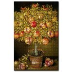 Cakapuzzle Saksıdaki Olgun Narlar Görseli Ahşap 500 Parça Puzzle