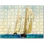 Cakapuzzle Sanat Eseri Yelkenli Gemi Boyama Duvar Kağıdı Mdf 1000 Parça Puzzle