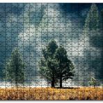Cakapuzzle Sarı Çayırlar Sık Orman ve Sisler Mdf 120 Parça Puzzle