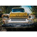 Cakapuzzle Sarı Eski Chevrolet Kamyonet 1000 Parça Puzzle