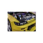 Cakapuzzle Sarı Spor Araba Far ve Motor Detayı Mdf 1000 Parça Puzzle