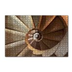 Cakapuzzle Sarmal Merdiven Üstten Görünüş 120 Parça Ahşap Puzzle
