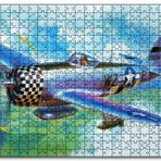 Cakapuzzle Savaş Uçağı Tuval Mdf 500 Parça Puzzle