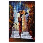 Cakapuzzle Şemsiyeli Kadın Yağlıboya 120 Parça Ahşap Puzzle