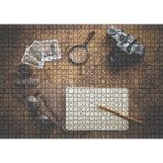 Cakapuzzle Seyahat Eşyaları ve Dünya Haritası 120 Parça Ahşap Puzzle