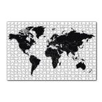 Cakapuzzle Siyah Beyaz Dünya Haritası 120 Parça Puzzle