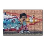 Cakapuzzle Siyahi Kız Grafiti Duvar Boyama 120 Parça Ahşap Puzzle