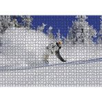 Cakapuzzle Snowboard Spor Karda Uçmak 120 Parça Ahşap Puzzle