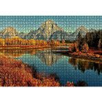 Cakapuzzle Sonbahar Renkleri Nehir ve Çıplak Dağlar 120 Parça Ahşap Puzzle