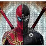 Cakapuzzle Spider Man İki Kostüm Birarada Mdf 1000 Parça Puzzle