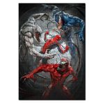 Cakapuzzle Station Venom Örümcek Adam Yaratık Süper Kahraman 1000 Parça Puzzle