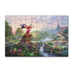 Cakapuzzle Su Kütlesinin Yanında Duran Mickey Mouse 120 Parça Ahşap Puzzle