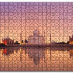 Cakapuzzle Tac Mahal ve Nehirdeki Aksi Mdf 120 Parça Puzzle