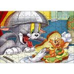 Cakapuzzle Tom ve Jerry Kovalayan Oyunlar Ev 120 Parça Ahşap Puzzle