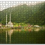 Cakapuzzle Trabzon Uzungöl Cami ve Ormanlar Mdf 500 Parça Puzzle