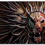 Cakapuzzle Tribal Aslan Kafası Maske Mdf 500 Parça Puzzle
