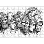 Cakapuzzle Truva Savaşı Kahramanları 120 Parça Ahşap Puzzle