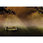 Cakapuzzle Uzak Doğu Yük Taşıyan Kayık 120 Parça Ahşap Puzzle