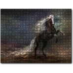 Cakapuzzle Uzun Yeleli Şahlanan At Görseli Mdf 1000 Parça Puzzle