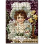 Cakapuzzle Vintage Coca Cola İçen Kız Ahşap 255 Parça Puzzle