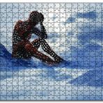 Cakapuzzle Yalnız Düşünen İnsan Figürü Ahşap 255 Parça Puzzle