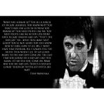 Cakapuzzle Yaralı Yüz Tony Montana Sözü 120 Parça Ahşap Puzzle