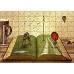 Cakapuzzle Yazarın Kreatif Dünyası 120 Parça Ahşap Puzzle