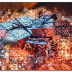 Cakapuzzle Yılbaşı Hediye Paketleri ve Süsleri Mdf 120 Parça Puzzle
