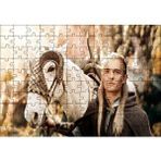 Cakapuzzle Yüzüklerin Efendisi Legolas ve Beyaz Atı 120 Parça Ahşap Puzzle