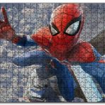 Cakapuzzle Zafer İşaretli Örümcek Adam Mdf 500 Parça Puzzle