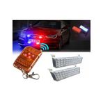 Çakar Lamba 96 Led Kırmızı-mavi Kumandalı 11 Mod