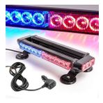 Çakar Lamba Çift Taraflı 30 Led Mavi-Kırmızı 38*16,5*7,5 Cm 12-24v