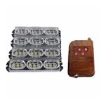 Çakar Lamba Uzaktan Kumandalı 4'lü 9x4 Led Beyaz-beyaz/kırmızı-mavi / Lapa519