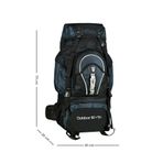 CAKARD Dağcı Sırt Çantası Outdoor 85+10LT Lacivert, Tek Ebat, 85+10, LACİVERT, üniseks-yetişkin