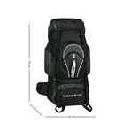 CAKARD Dağcı Sırt Çantası Outdoor 95+10LT Haki, Büyük Boy, 9510, HAKİ, üniseks-yetişkin