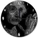 Cakasaat Albert Einstein Analog Duvar Saati