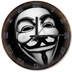 Cakasaat Anonymous Maskesi V For Vendetta Tasarım Duvar Saati