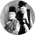 Cakasaat Arthur Stanley Jefferson Ve Oliver Hardy Duvar Saati