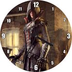 Cakasaat Assassins Creed Sendika Evie Video Oyun Görseli Duvar Saati