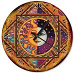 Cakasaat Ay Ve Güneş Tarot Akarlı Duvar Saati