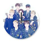 Cakasaat Bts Kore Pop Okul Üniformalı Duvar Saati